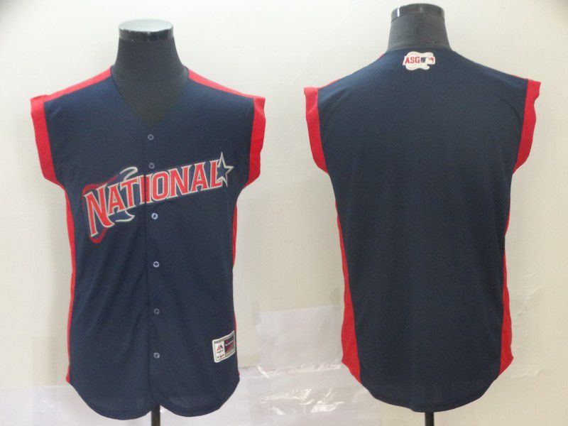 Men Los Angeles Dodgers Blank Navy Blue 2019 All Star MLB Jerseys->milwaukee brewers->MLB Jersey